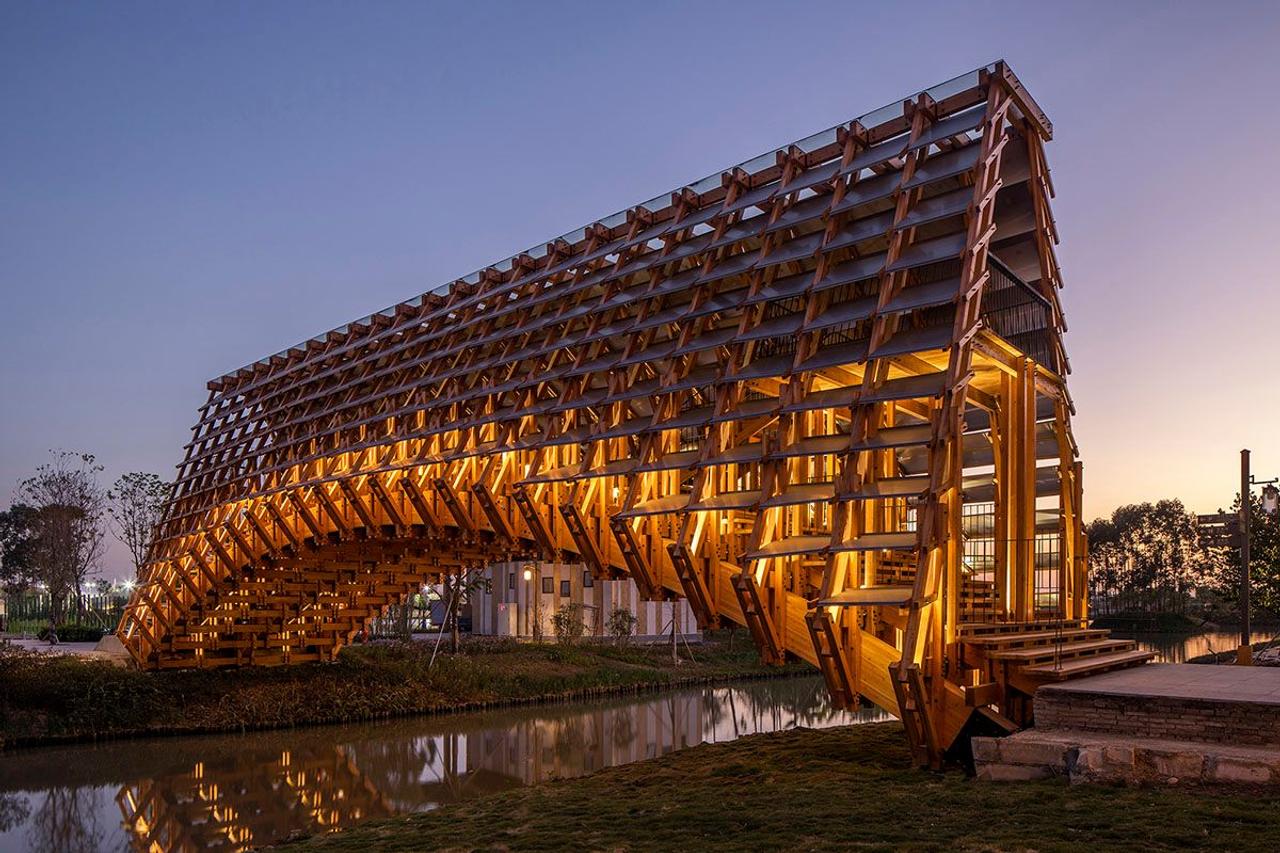 Деревянный арочный мост в Китае призван объединить развитие сельской местности с культурным наследием деревень