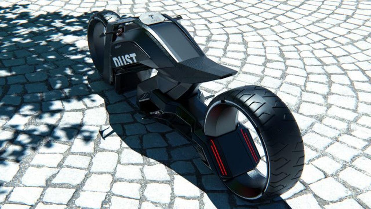 Дизайнер Назар Эйса придумал уникальный концепт электрического мотоцикла Dust для драг-рейсинга