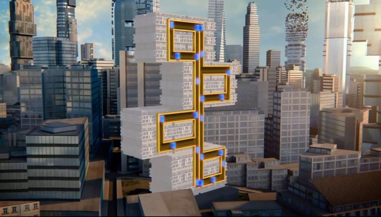 Магнитный лифт без тросов, компании ThyssenKrupp, передвигается как вертикально так и горизонтально