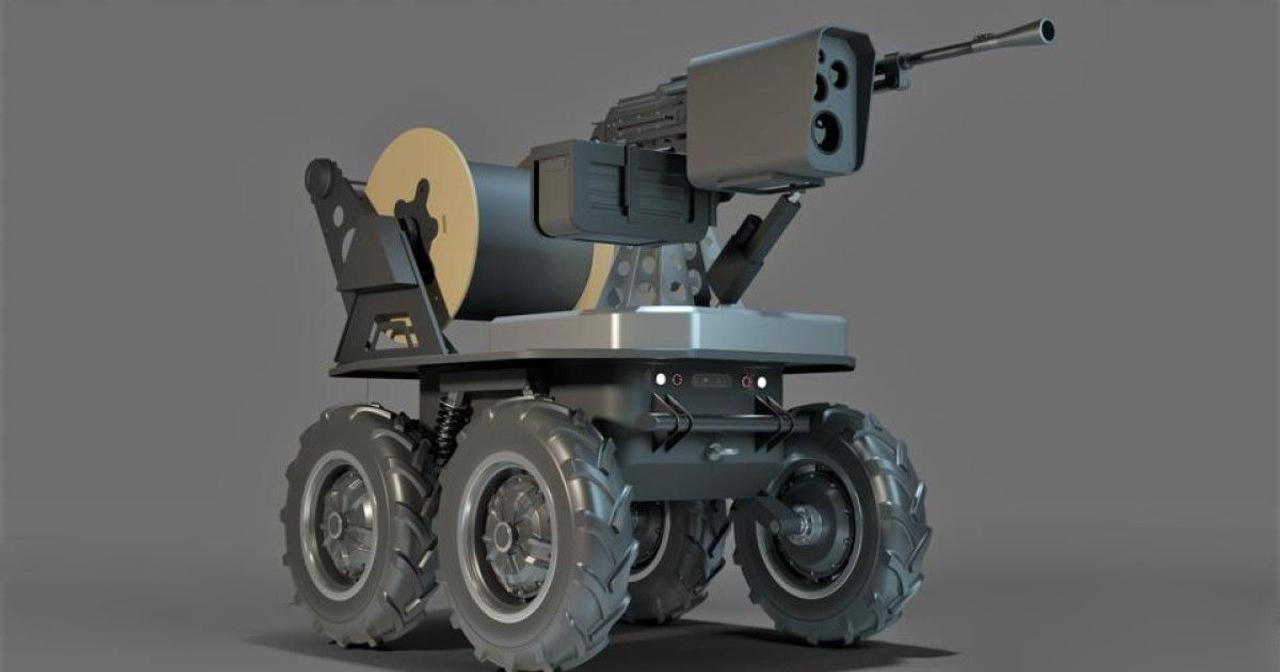 Украинский боевой робот «Гном» может незаметно разведать вражеские позиции и вести огонь из пулемета