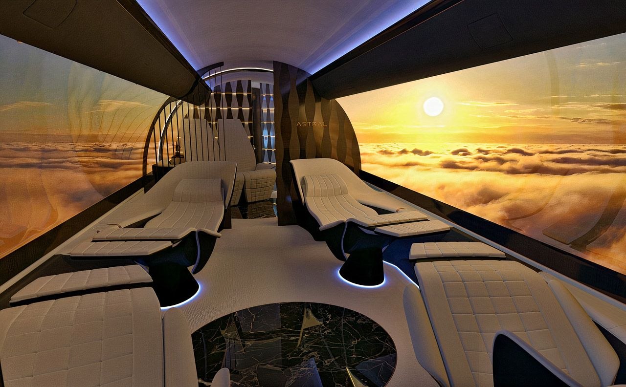 Дизайнерская фирма Yasava хочет заменить иллюминаторы  в самолетах на большие OLED-экраны