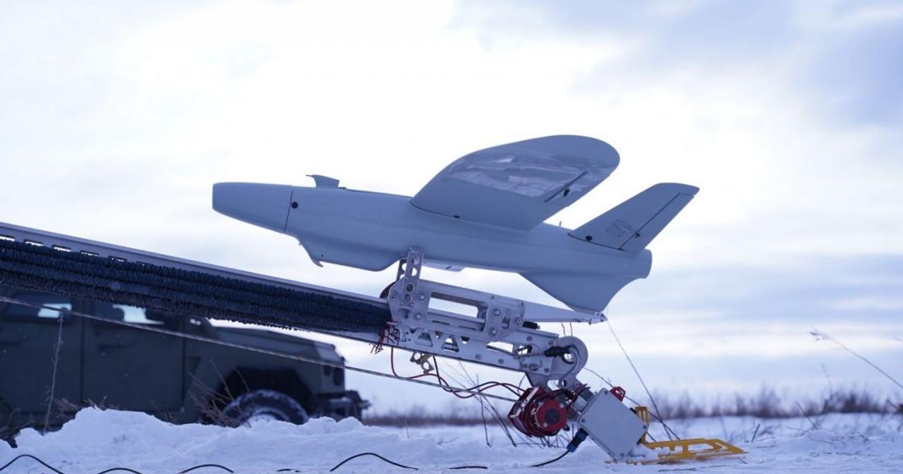 Дрон-камикадзе RAM II UAV, украинского производства, дальность поражения цели 30 км