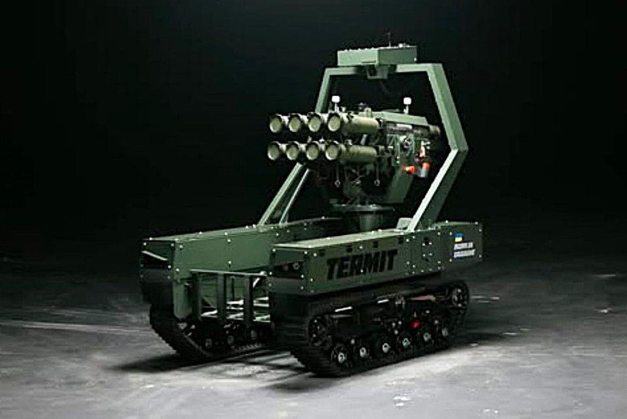 Украинский наземный дрон TerMIT 2.0 оснастили восемью огнеметами