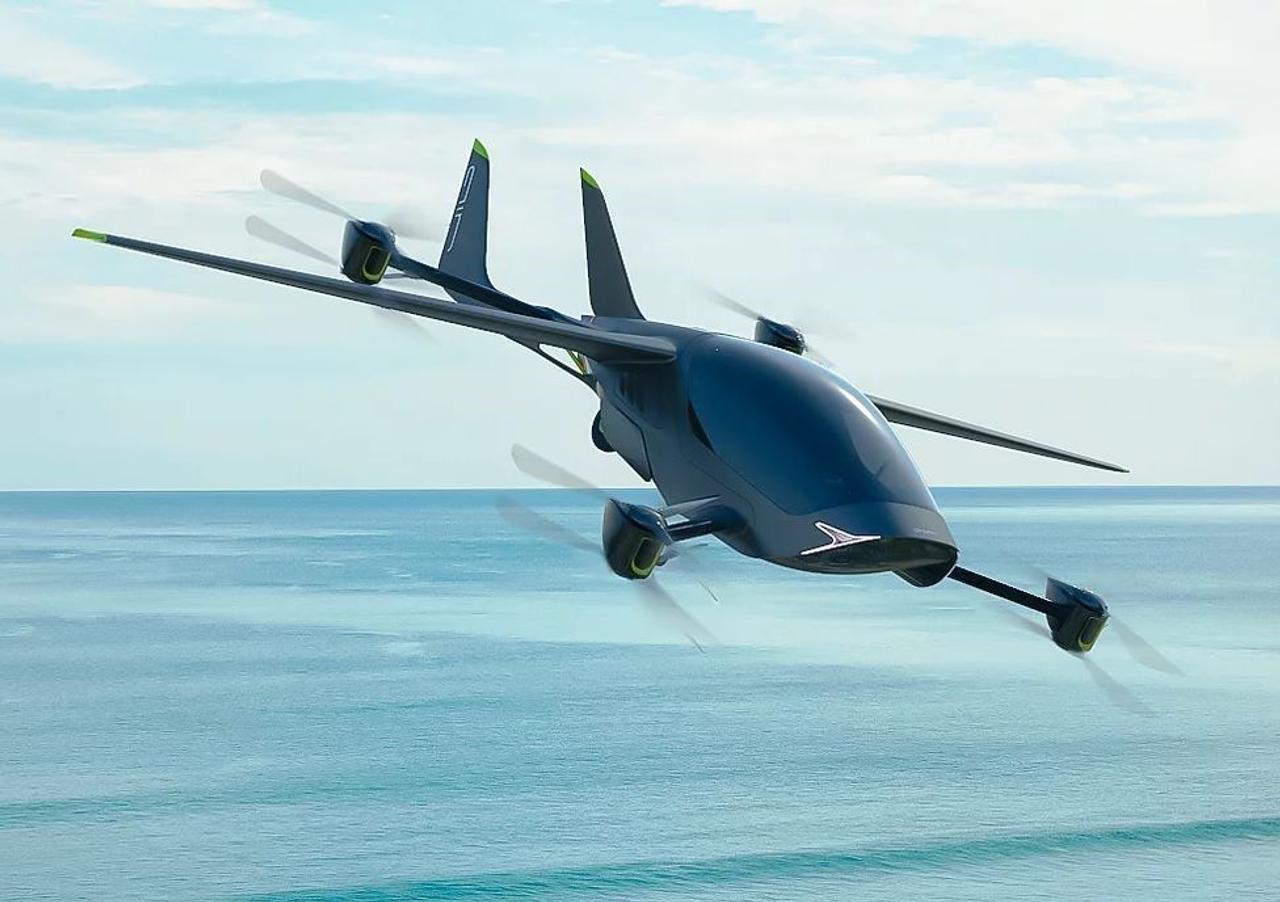 Полностью электрический летательный аппарат AIR ONE способен перевозить до 250 кг, преодолевать большие расстояния на одной зарядке