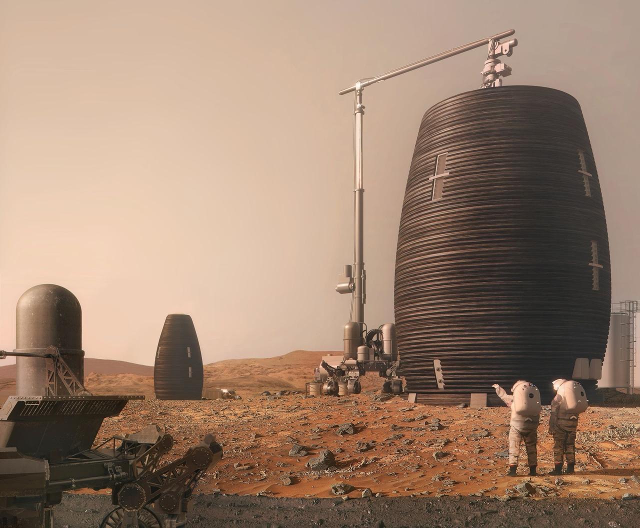 Напечатанная на 3D-принтере марсианская среда обитания Marsha стала технологически полезной для развития на Земле
