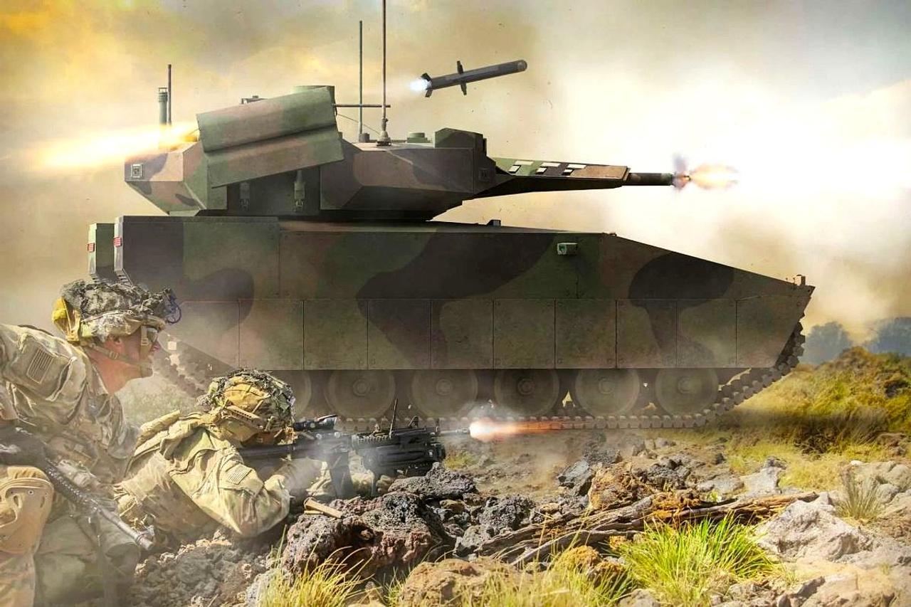 Новая гибридная БМП Lynx XM30 заменит M2 Bradley