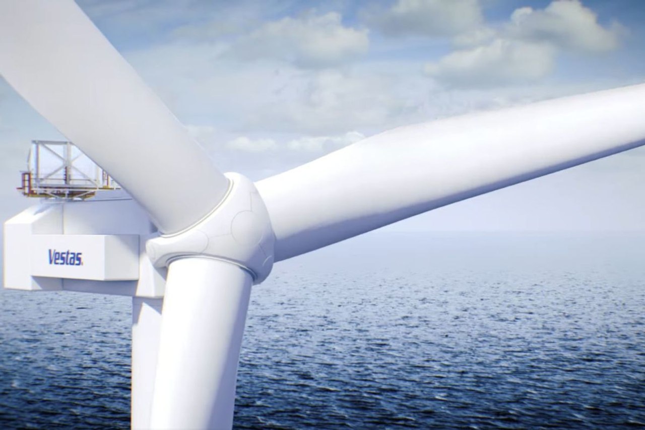 Vestas представила морскую турбину с самой большой в мире рабочей площадью лопастей