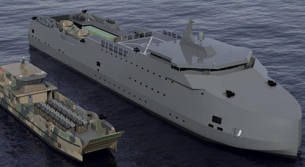 Новый тяжелый десантный корабль для морской пехоты США способен разместить 72 морских пехотинца и 26 членов экипажа