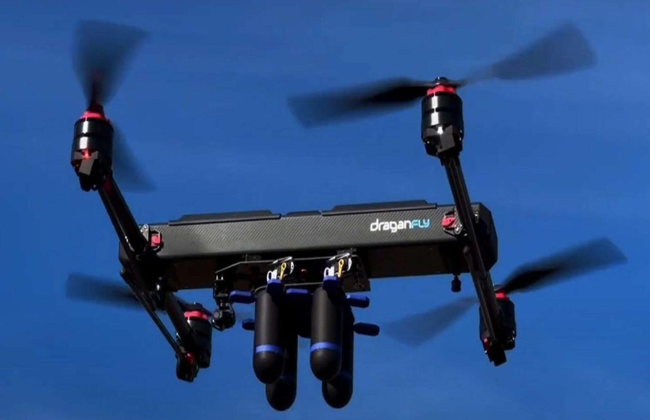 Draganfly представила интегрированную тактическую ударную систему ITAS с модульными боеприпасами Mjolnir
