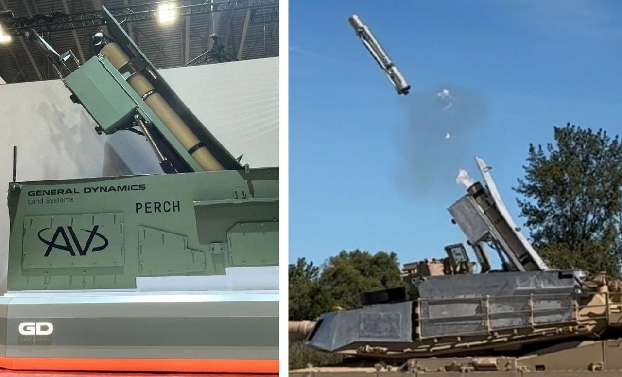 General Dynamics представила PERCH – модульную систему интеграции барражирующих боеприпасов Switchblade для танков Abrams и БТР Stryker