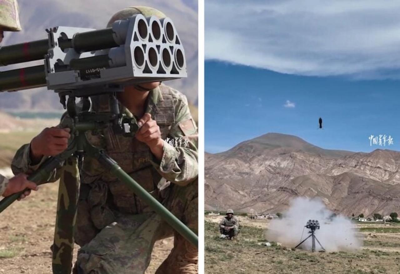 Китай показал FHJ-02 FLASH — многоствольную пусковую установку для стрельбы зажигательными и дымовыми снарядами