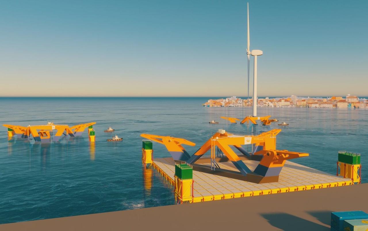 Модульная система сборки морских ветрогенераторов снизит затраты на плавучие ветровые технологии