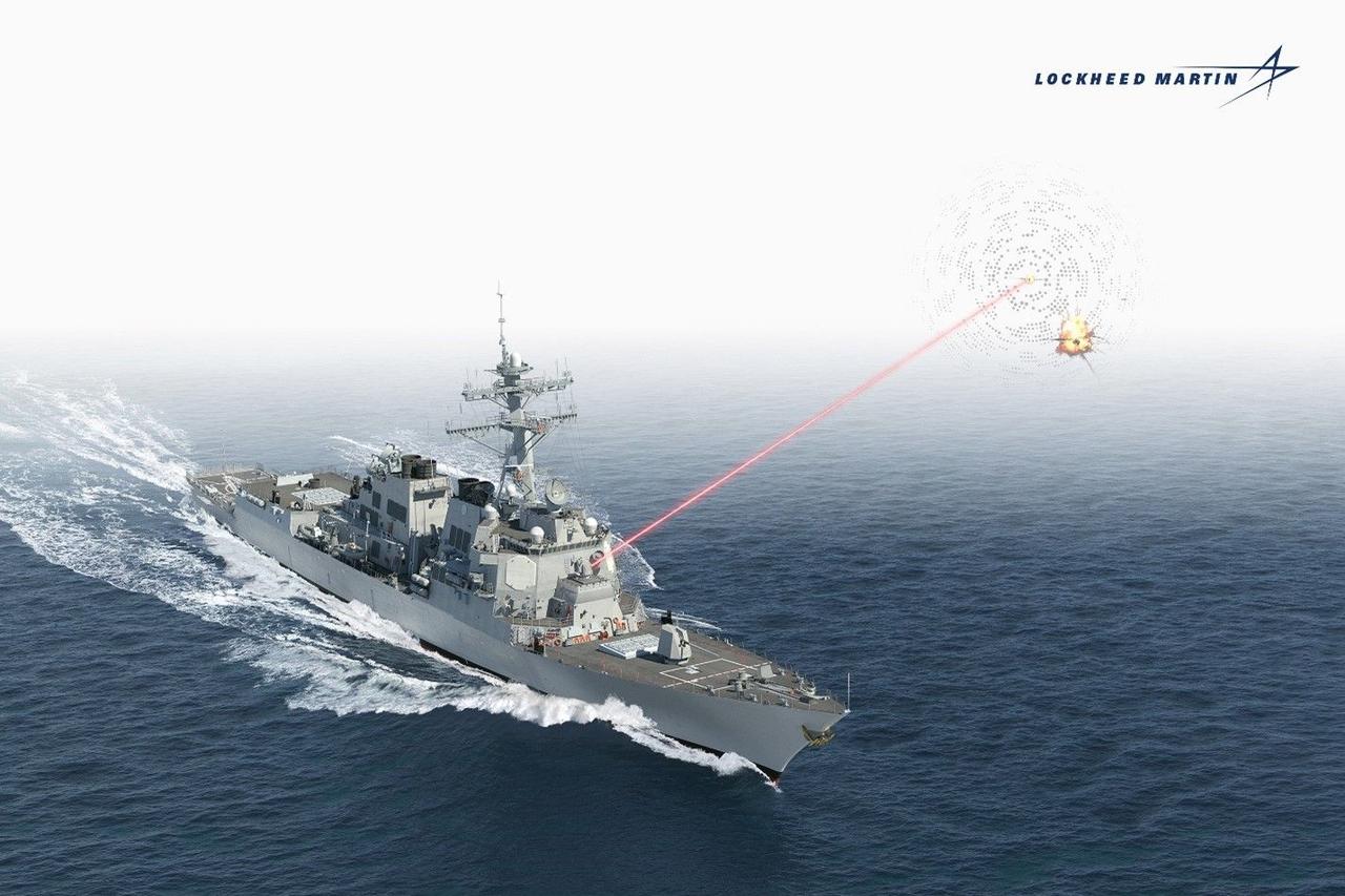 ВМС США получили тактическое лазерное оружие HELIOS мощностью более 60 кВт