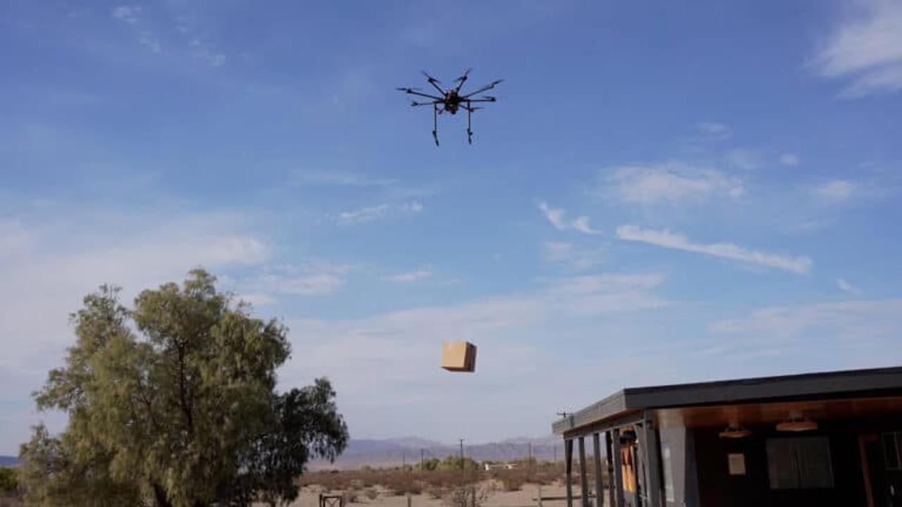 Новая автоматизированная лебедка RDS2, для дронов, доставит груз заказчику весом до 10 кг