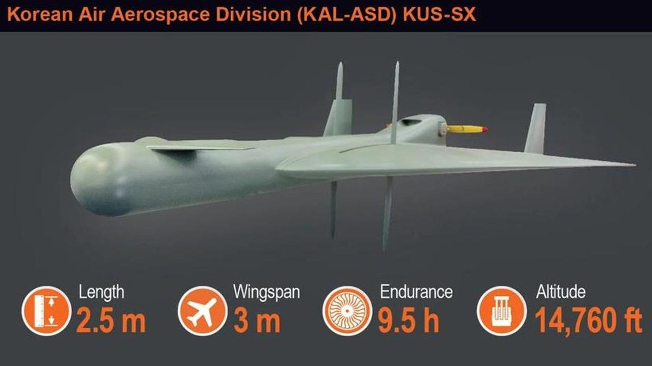 В Южной Корее представили ударный беспилотник KUS-SX для уничтожения ракетных комплексов противника