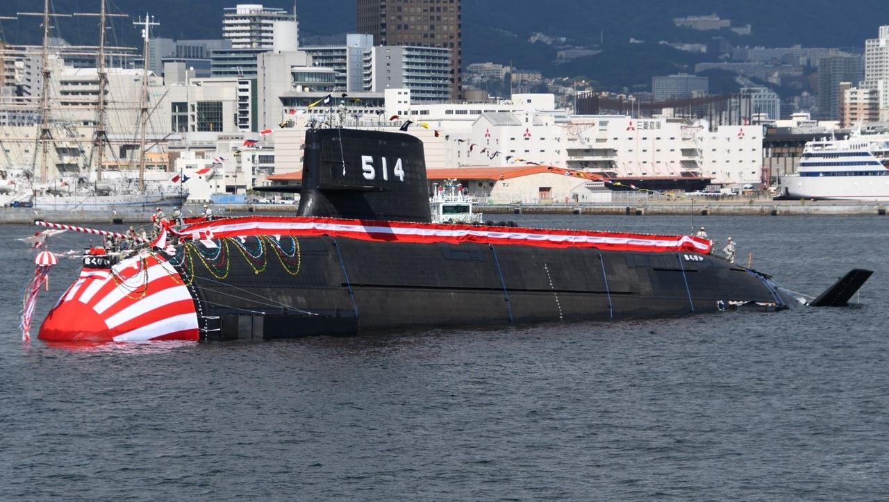 В Японии построили «самую тихую» подводную лодку, она питается от литий-ионных батарей и способна нести 30 торпед