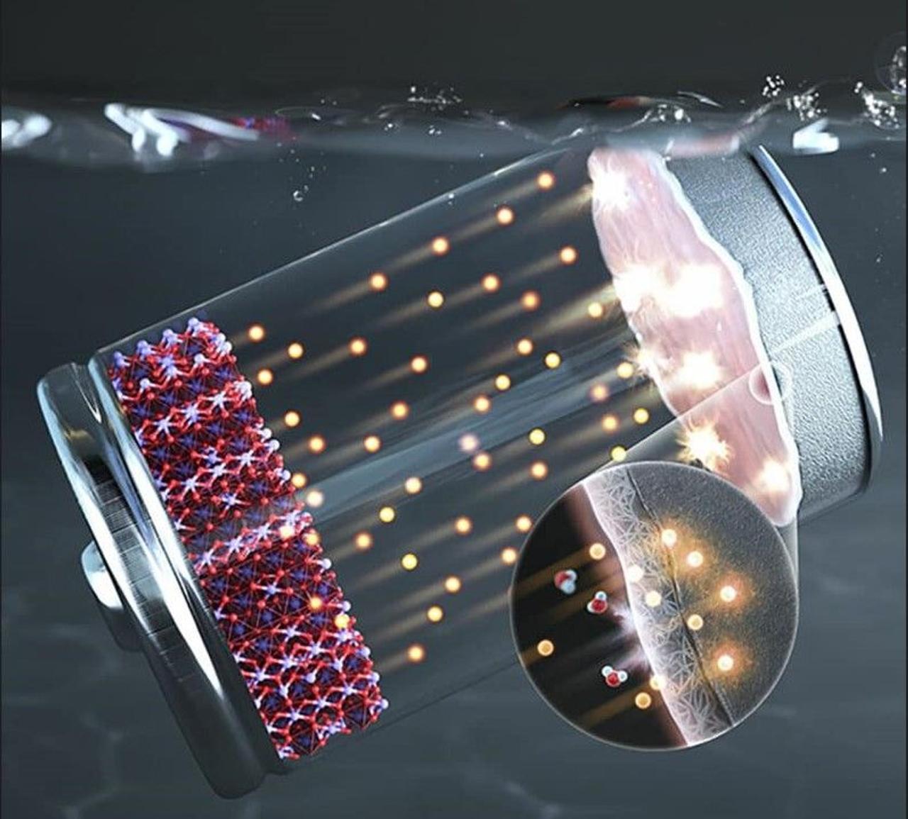 Исследователи разработали водную цинк-ионную батарею в которой вода используется в качестве электролита