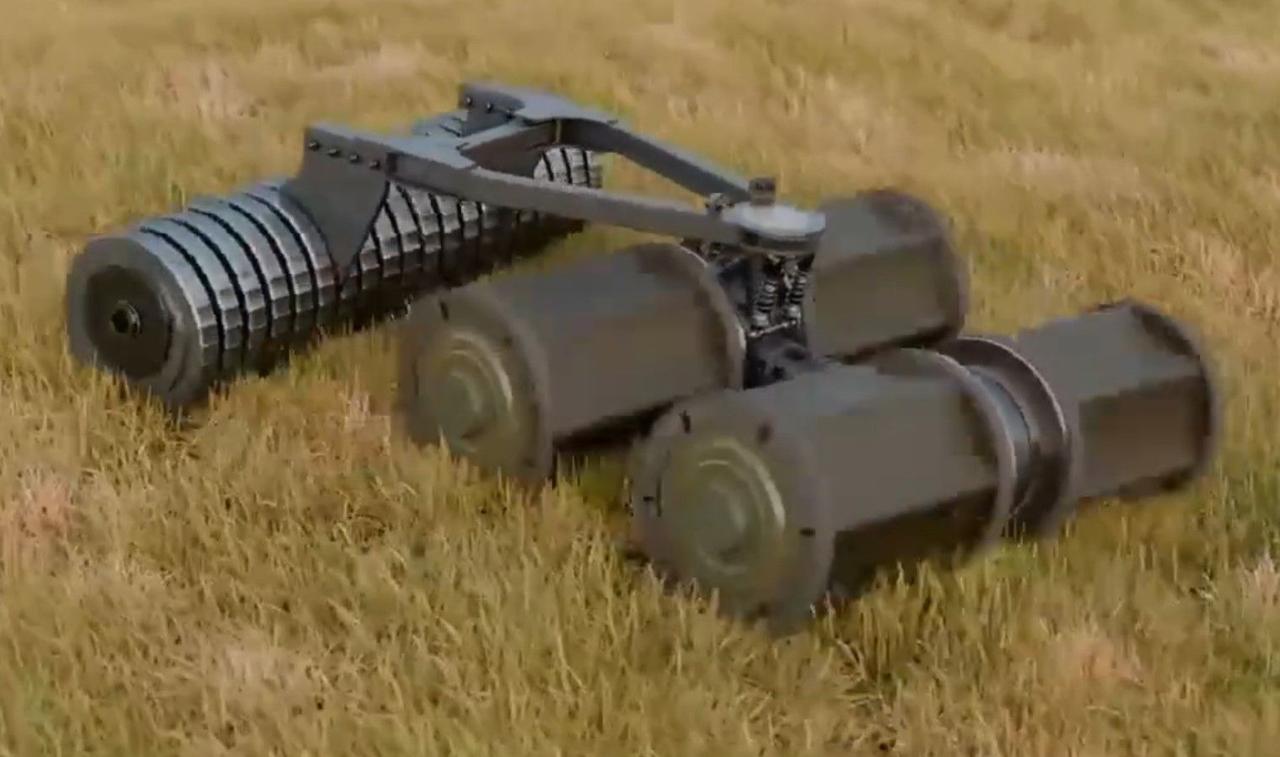 Украинские инженеры представили новую роботизированную платформу «Саламандра» для обезвреживания противопехотных мин