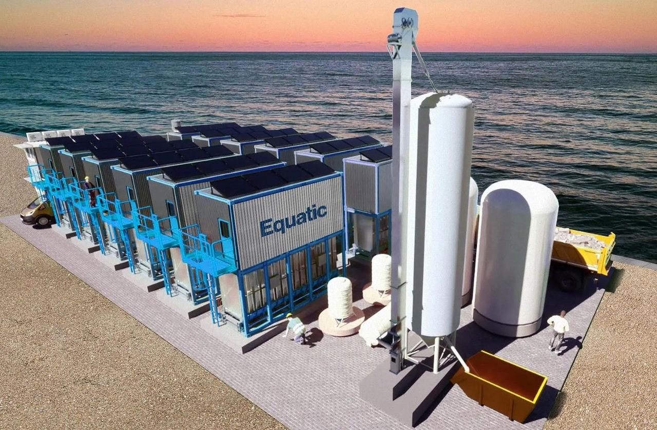 Технология Equatic сочетает в себе удаление углекислого газа CO2 и производство чистого водорода 