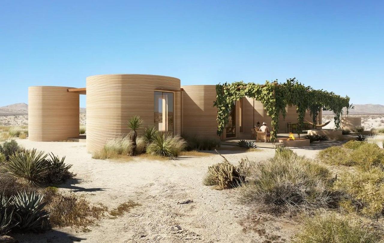 Icon строит в пустыне Техаса, с помощью 3D-принтера, круглые и куполообразные дома
