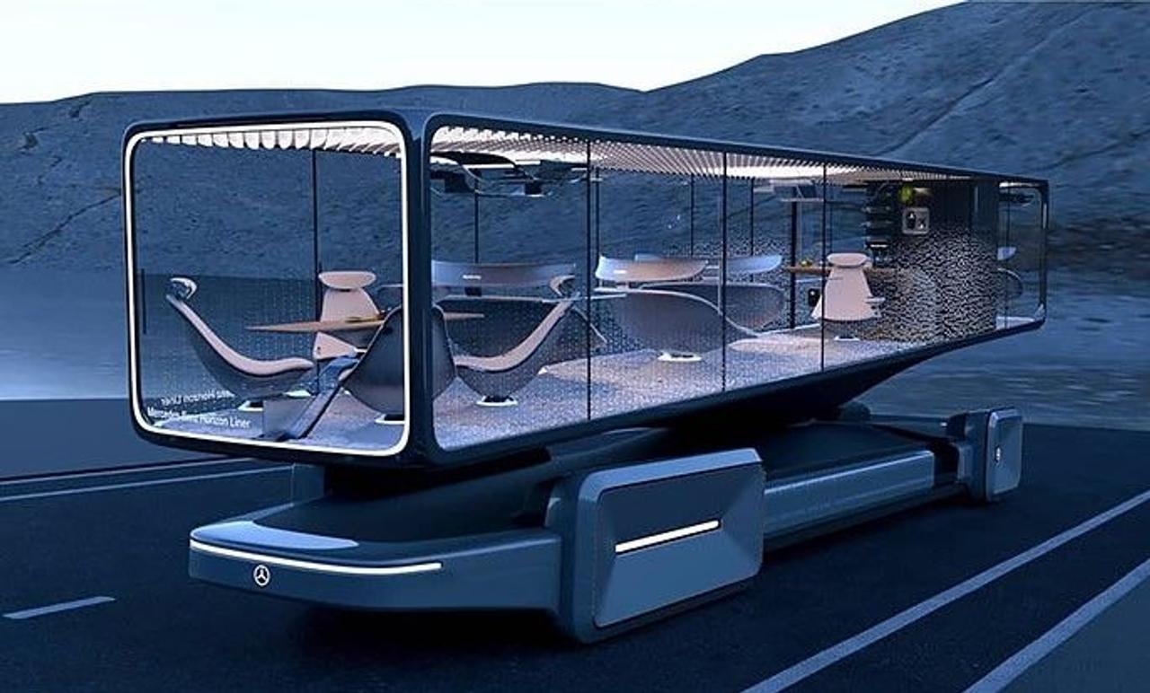 Немецкий дизайнер представил новый концепт автобуса Mercedes-Benz Horizon Liner