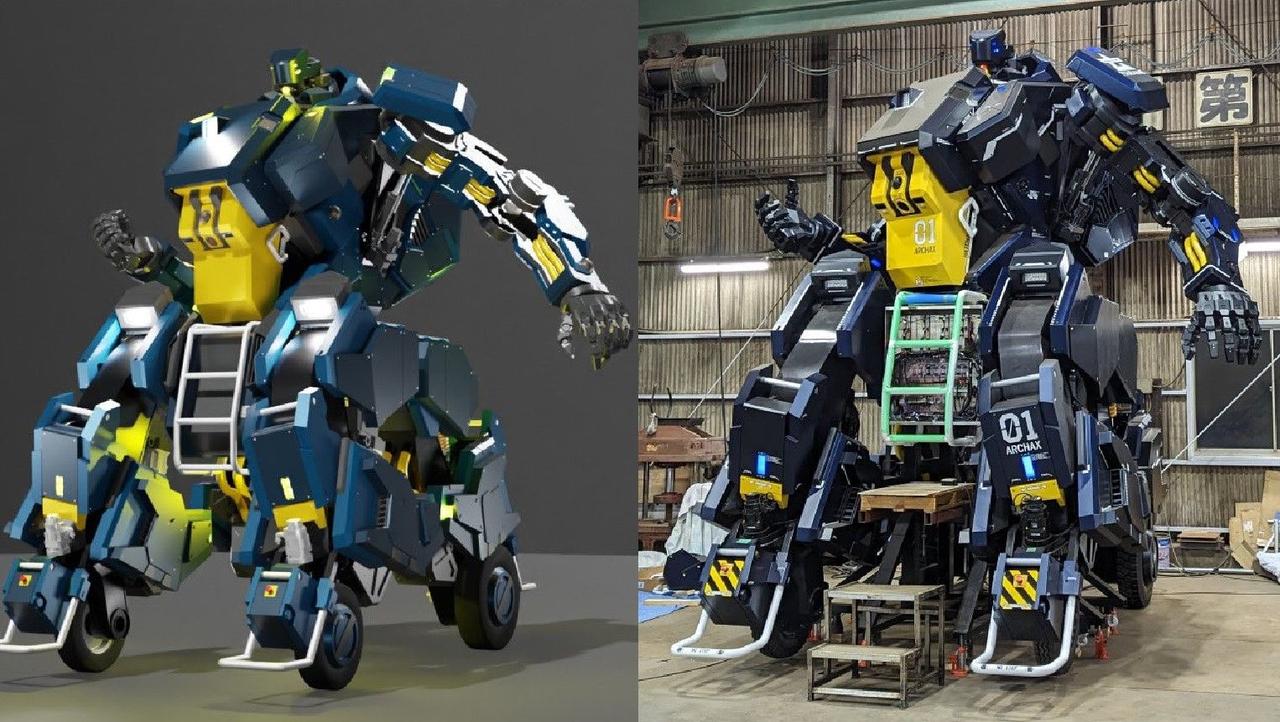 В Японии построили гигантского робота Arcax которым может управлять человек забравшись внутрь