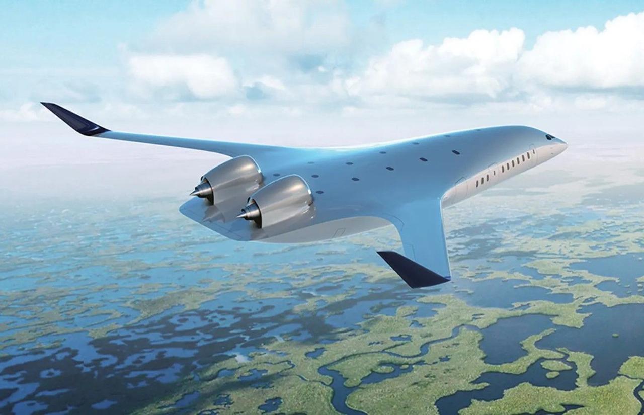 JetZero - водородный авиалайнер со смешанным крылом, дальность полета 9260 км, используя на 50% меньше топлива