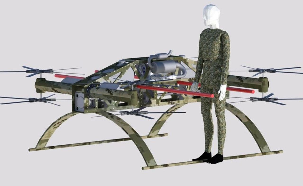 Украинские инженеры изготовили БПЛА с вертикальным взлетом и посадкой «Шмель-90», со взлетным весом 200 кг