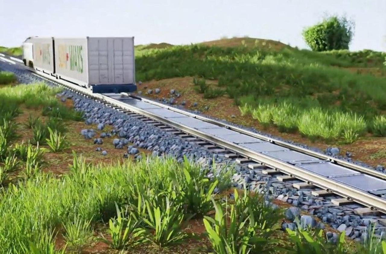 Швейцарский стартап Sun-Ways разработал решение как размещать солнечные панели между железнодорожными путями