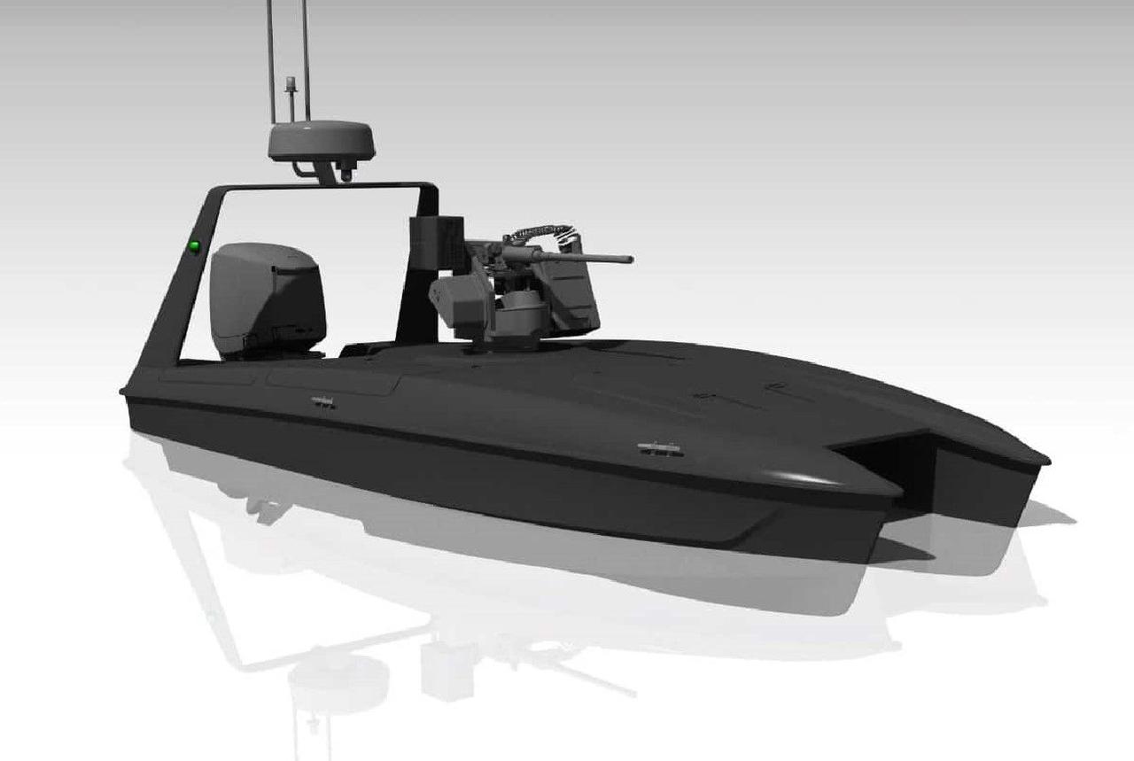 Автономная лодка B5 Hydra имеет общую дальность 1200 км, оснащается тяжелым пулеметом калибра 12,7 мм и торпеды Black Scorpion