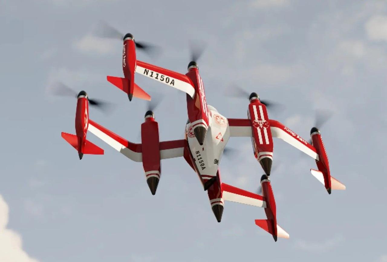 Jump Aero представила дизайн летательного аппарата JA1 Pulse eVTOL для спасательных служб