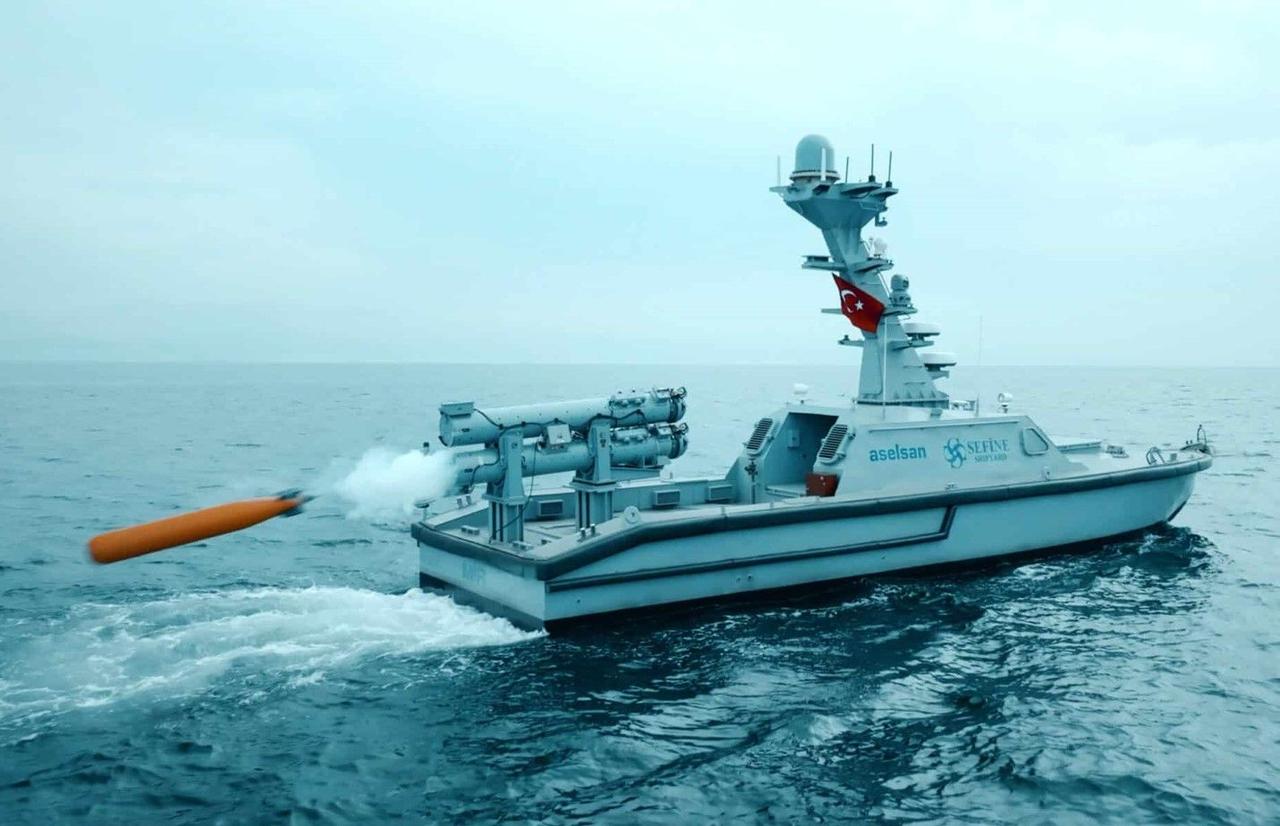 Турция тестирует беспилотные надводные корабли Marlin и MIR на запуск легких торпед для противолодочной борьбы
