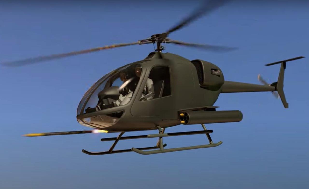 Украинская компания «Вектор» представила проект вертолета - легкий штурмовик ВМ-4W «Киборг»