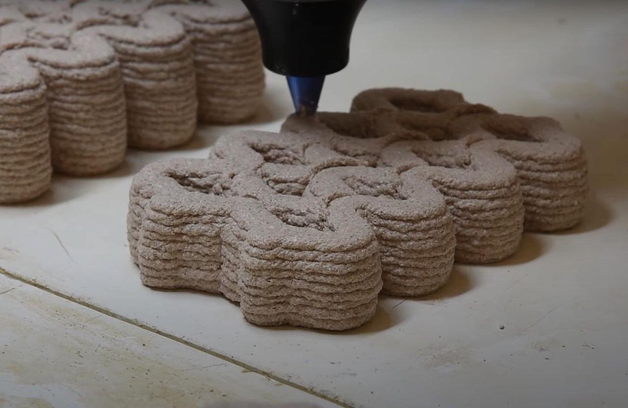 Компания из Мексики печатает кирпичи с помощью 3D-принтера из яичной скорлупы