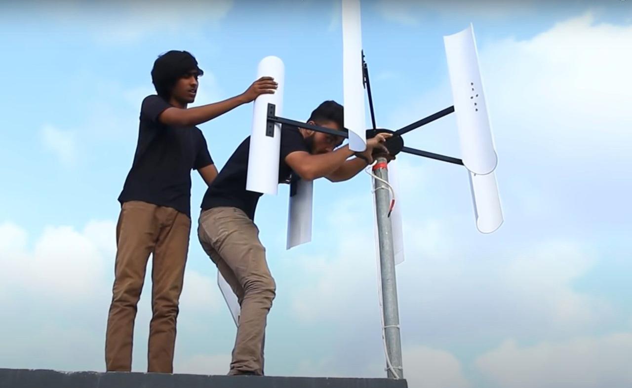 Как самому изготовить вертикальный ветрогенератор для получения бесплатного электричества