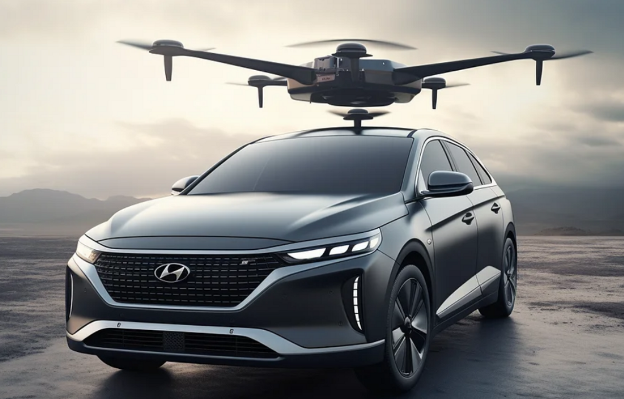 Hyundai разрабатывает летающий автомобиль со съемным дроном