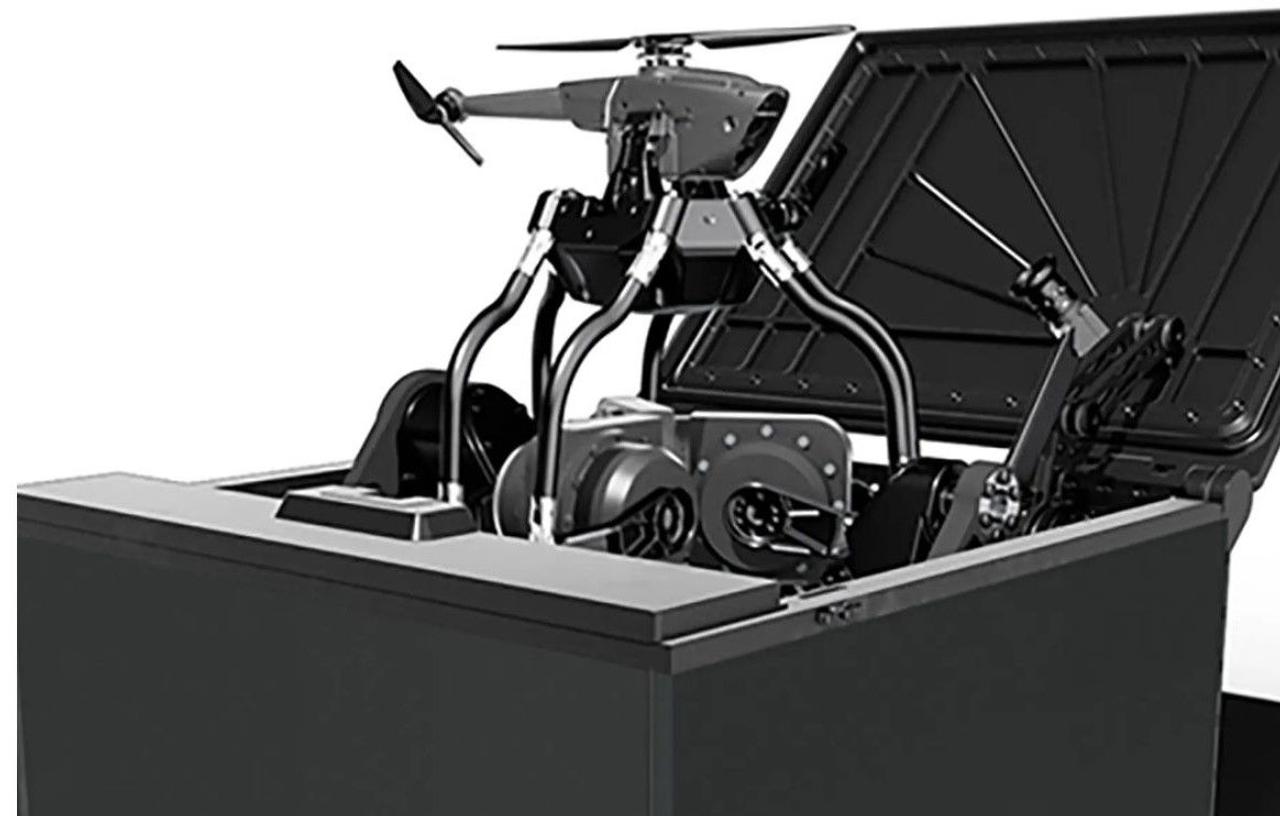Система Black Recon автономно запускает и ловит дроны с военной техники, что позволяет военнослужащему не выходить из машины для запуска дрона