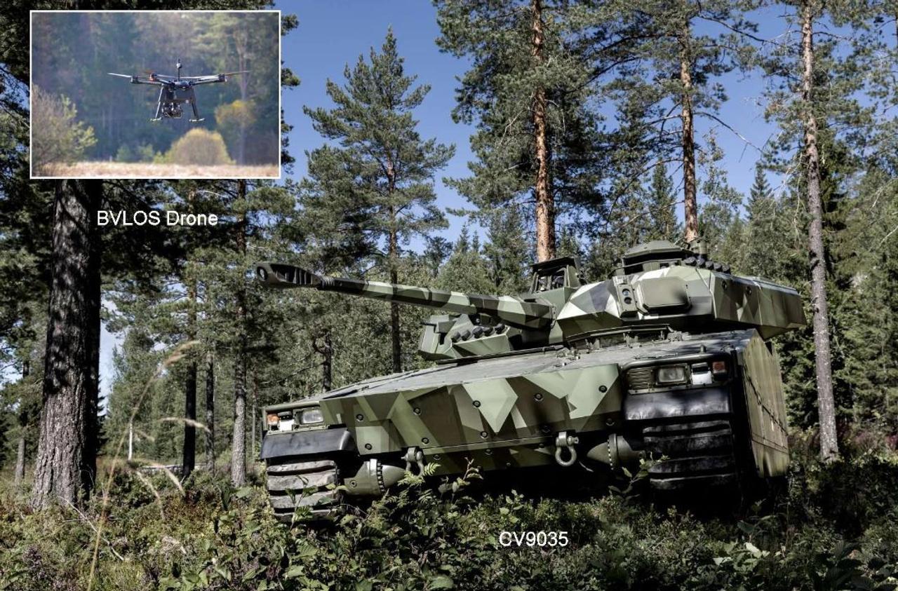 Дроны BVLOS расширят возможности боевой машины пехоты CV90 повысив осведомленность об обстановке на поле боя
