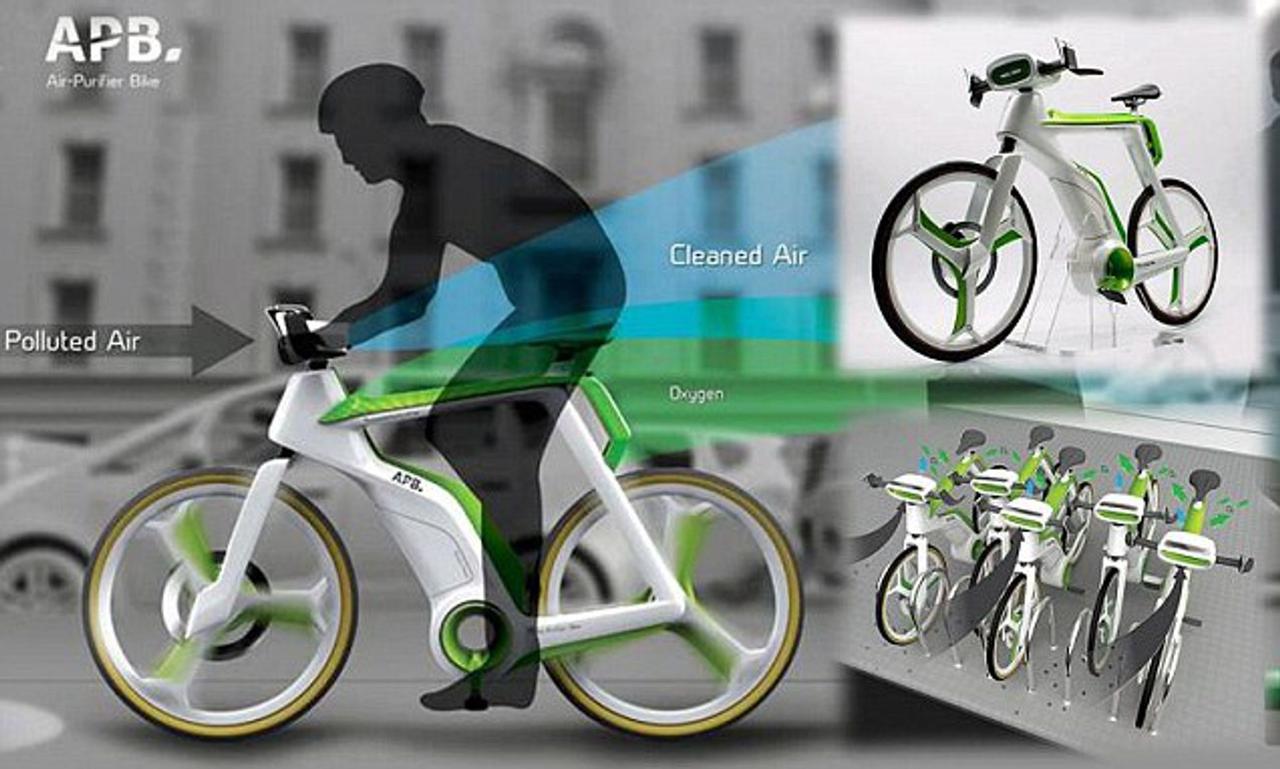Уникальный эко-байк AirPurifier Bike очистит воздух и решит транспортную проблему в городах