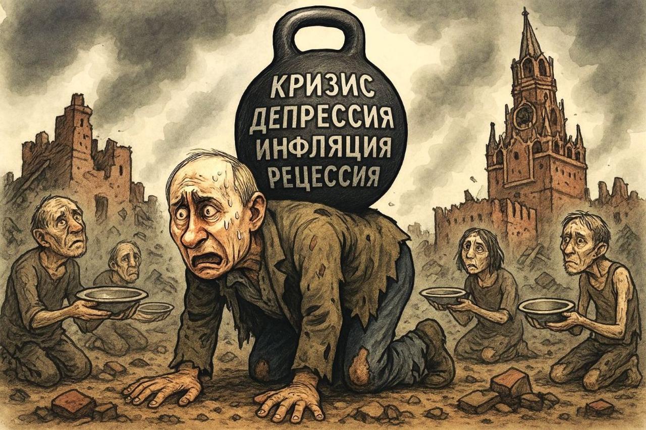 Российская экономика в кризисе — доходы от нефти и газа снизились на 27 %, дефицит бюджета, угроза рецессии