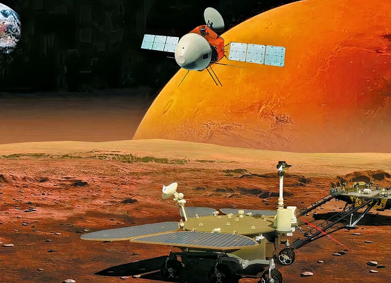 Китайский космический аппарат Tianwen-1 сделал первое изображение планеты Марс