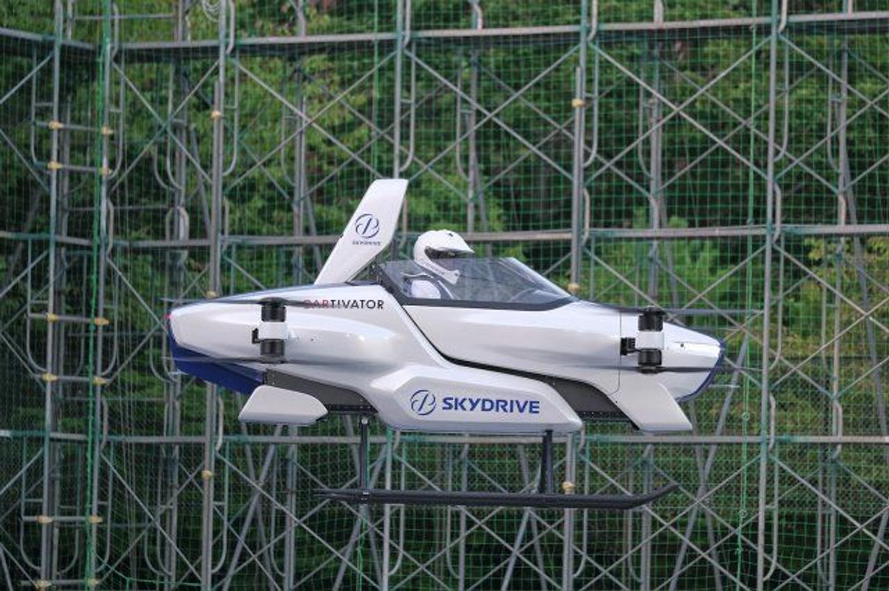 Токийская компания SkyDrive представила сверхкомпактный летательный аппарат в Лас-Вегасе