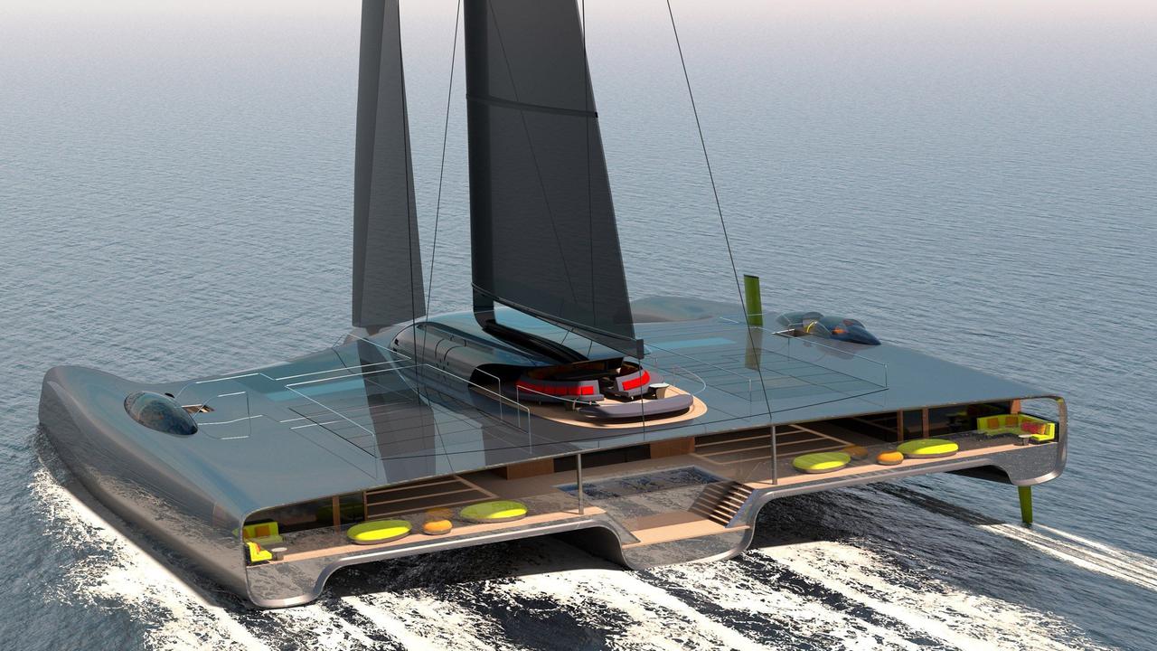Тримаран Domus задуман как суперъяхта с нулевым уровнем выбросов и неограниченным запасом хода