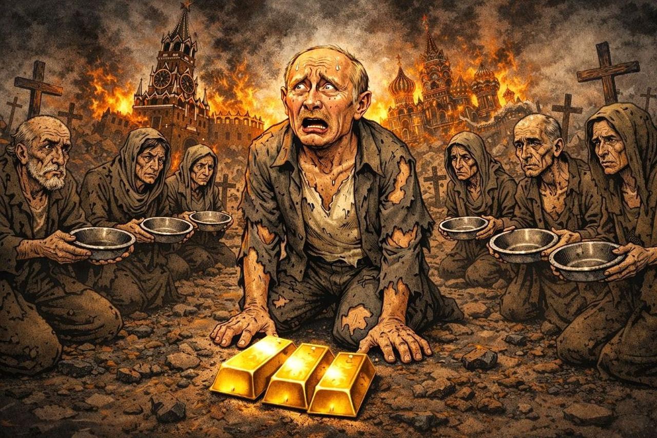 Кремль потратил 71% золотых резервов ФНБ на войну в Украине: экономика РФ трещит по швам — голод, разруха, крах империи