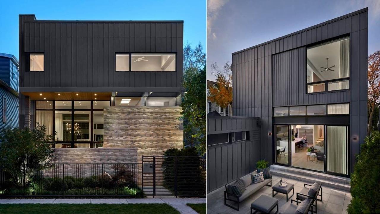 Резиденция Eastwood Residence в Чикаго, создает впечатление плоского дома