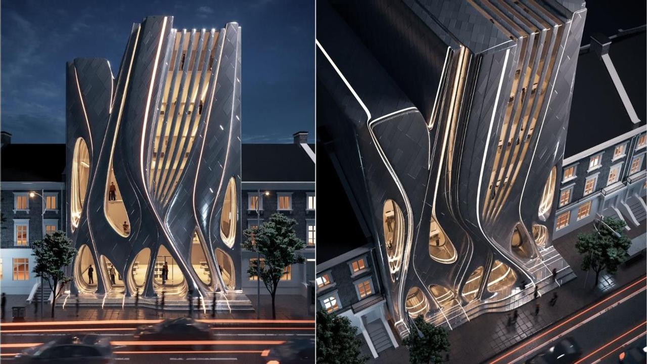 Изогнутое офисное здание Office Building Design: новое футуристическое будущее Ирака