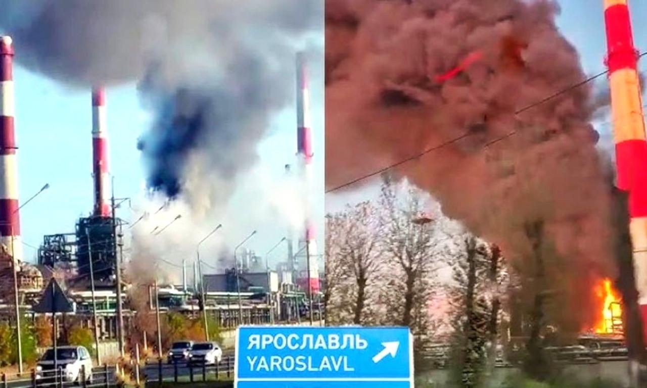 Украинские дроны снова поразили Ярославский НПЗ: уничтожена установка первичной переработки нефти АВТ-4