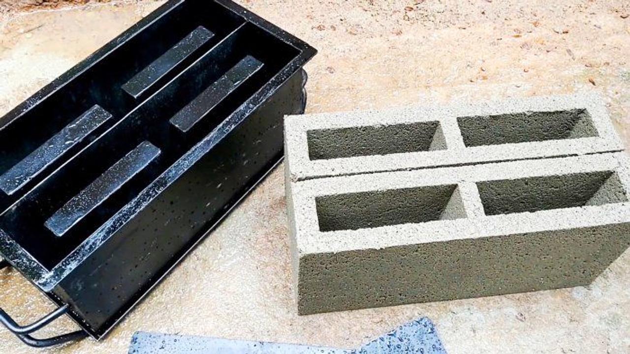 Как самому сделать форму для изготовления пустотелых цементных блоков