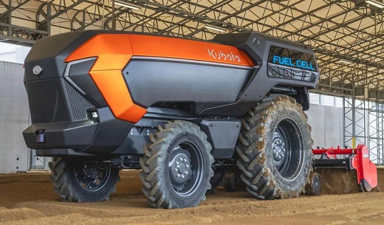Kubota представила первый в мире автономный трактор на водородных топливных элементах