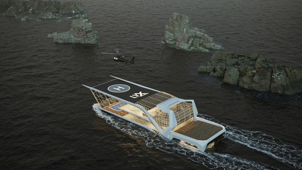 Футуристическая яхта LYX доставит удовольствие и позволит насладиться морским путешествием